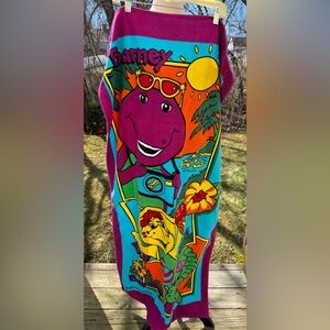 Barney & Friends Vintage 1990's Jay Franco Beach Towel